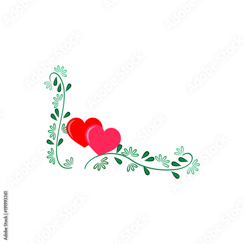 Twig and heart card