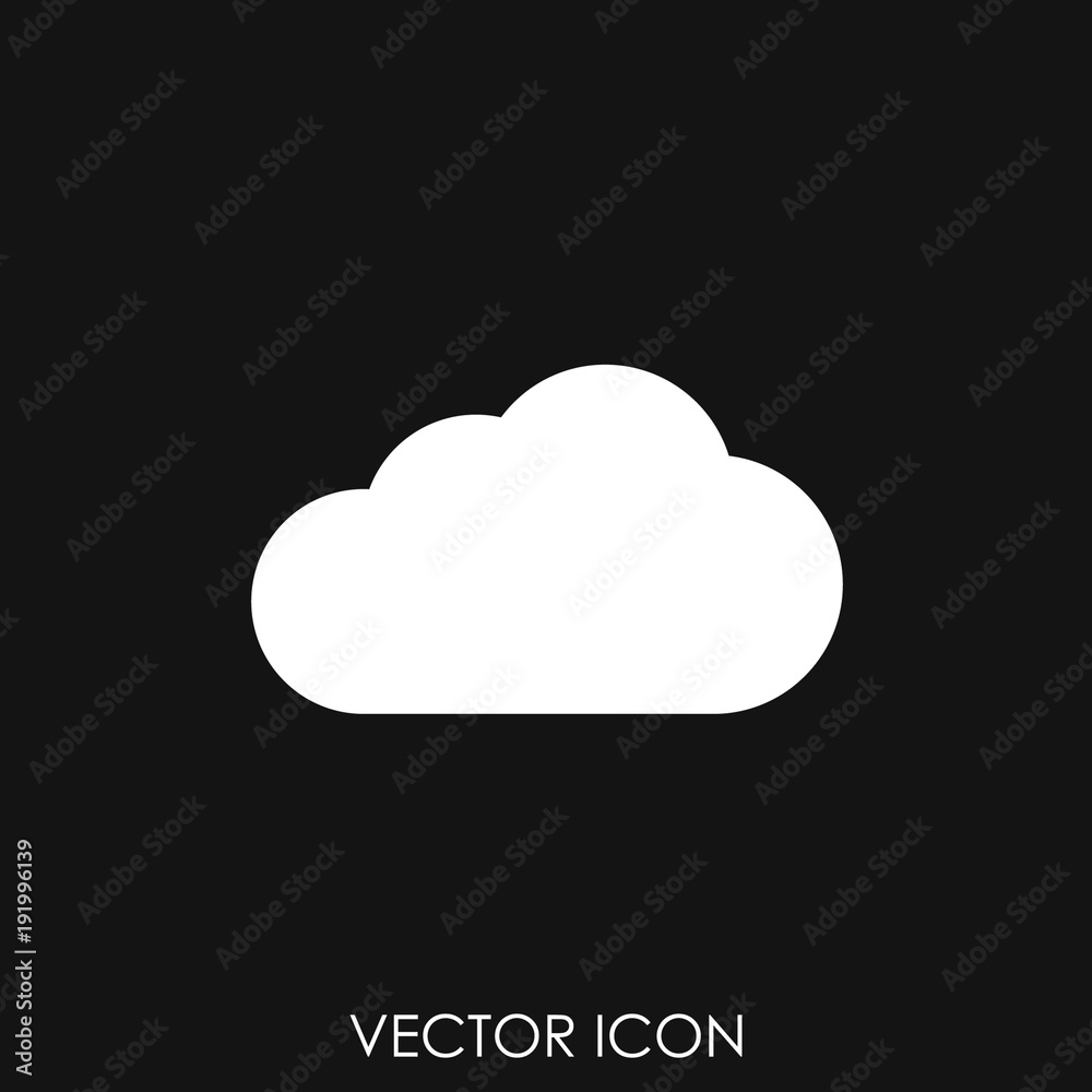 Cloud vector icon Cloud vector icon