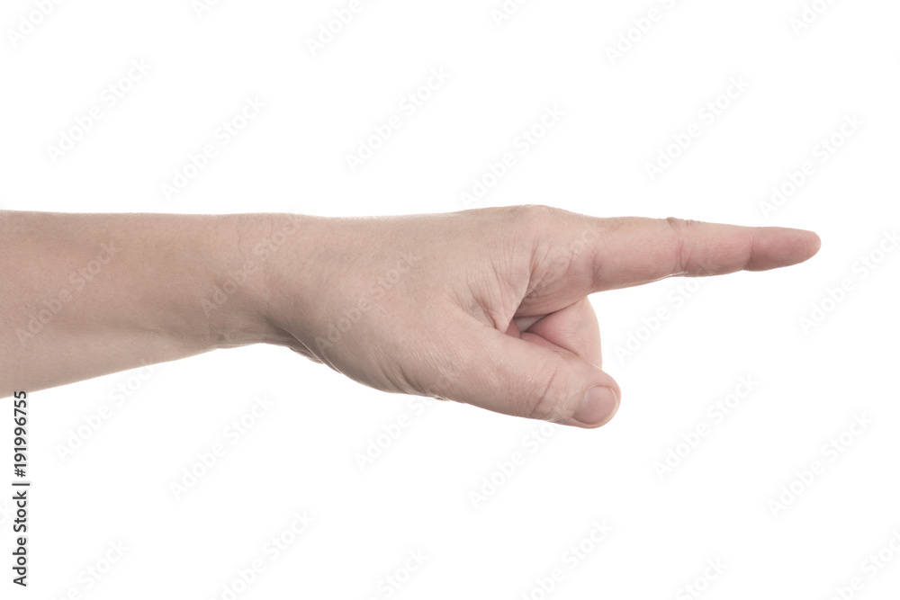 Human Finger Stock Photo - Download Image Now - Pointing, Finger, Cut Out -  iStock