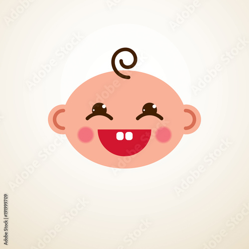 Cute baby cartoon vector fl...