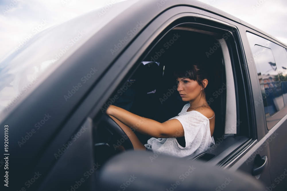 Female Driver Poses With A Smile And New Car Keys In Hand Photo Background  And Picture For Free Download - Pngtree