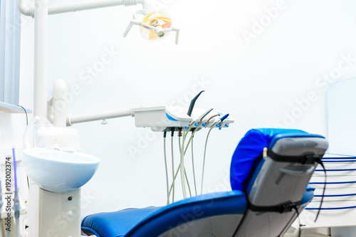 Interior of a new and modern dental office