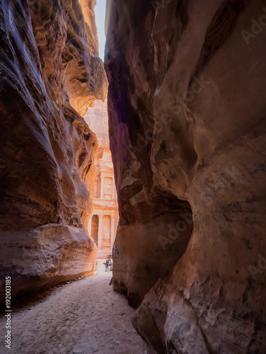 The Shrine in Petra seen from the gorge