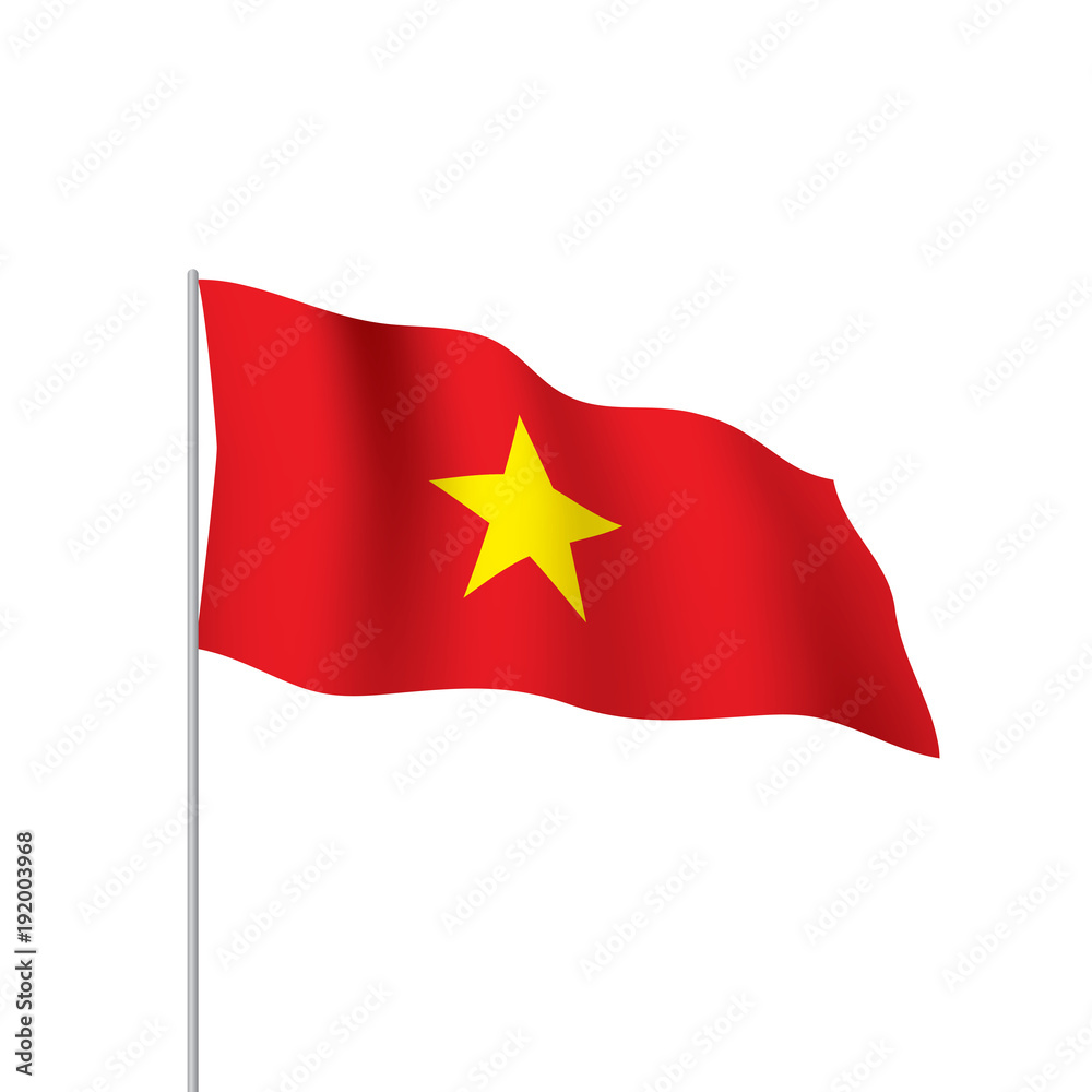 Vietnam flag, vector illustration Vietnam flag, vector illustration