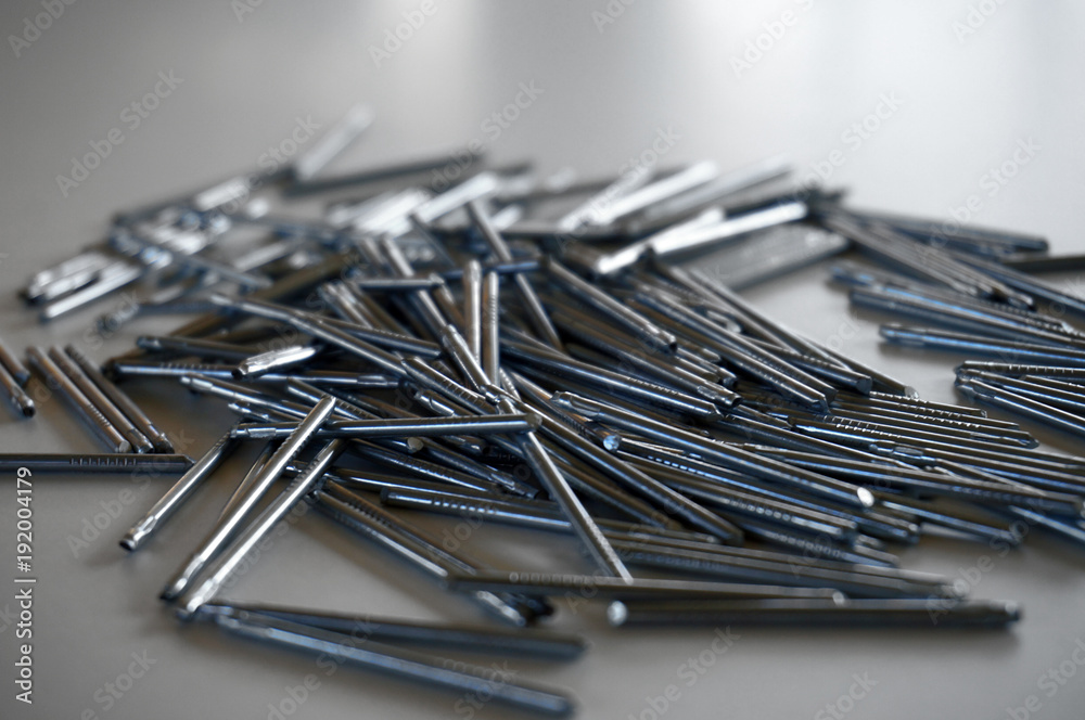 Pop rivet metal leftovers Stock Photo Adobe Stock