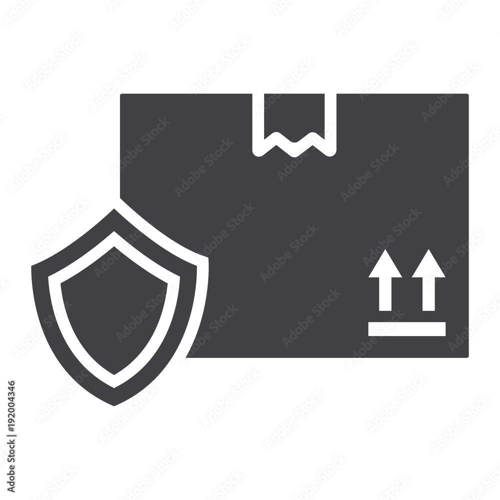 Cardboard Box Protection glyph icon, logistic and delivery , carton box safe sign vector graphics, a solid pattern on a white background, eps 10. Cardboard Box Protection glyph icon, logistic and delivery , carton box safe sign vector graphics, a solid pattern on a white background, eps 10.