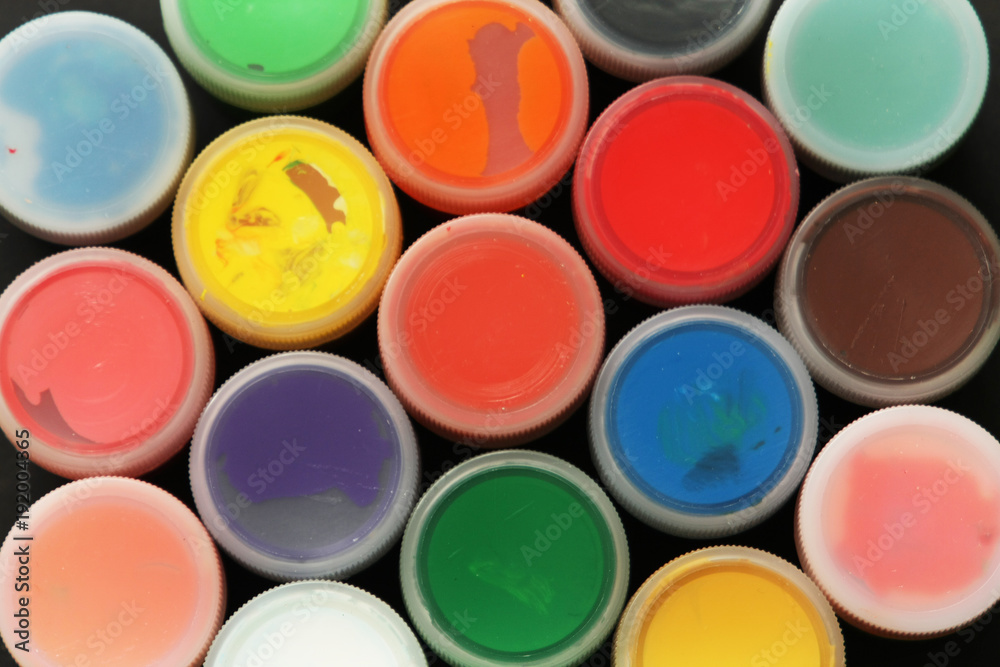 Set of color paints Set of color paints
