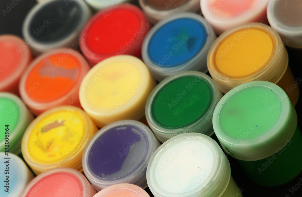 Set of color paints Set of color paints