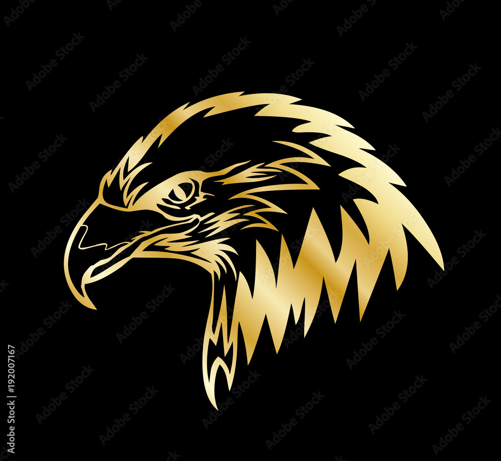 Gold Eagle Stock Vector | Adobe Stock