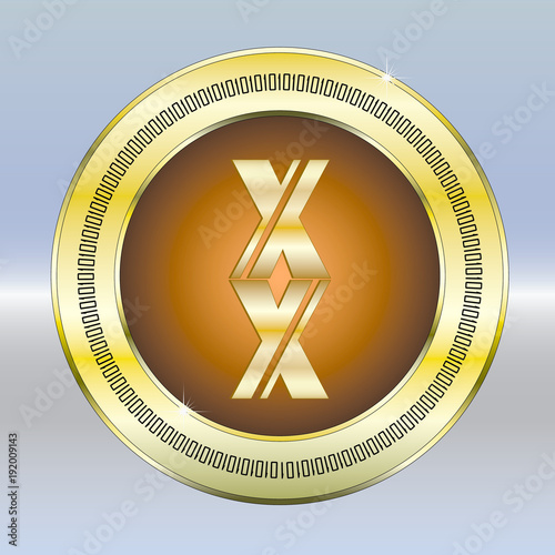 X Logo Goldplakette