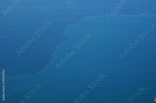 Sea currents aerial view