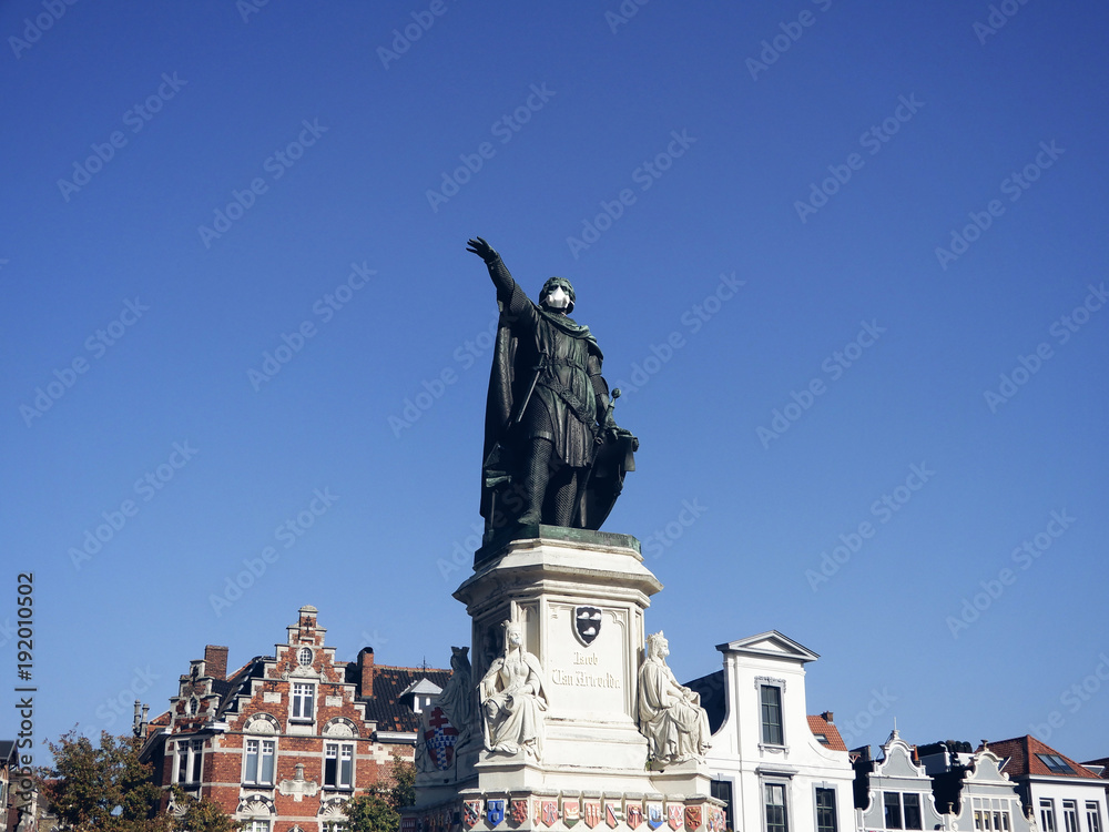 Fototapeta premium Statue, Ghent, Belgium