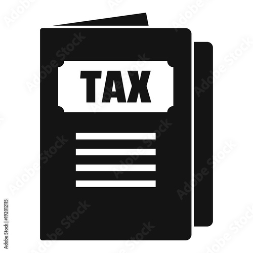 Tax icon. Simple illustration of tax vector icon for web