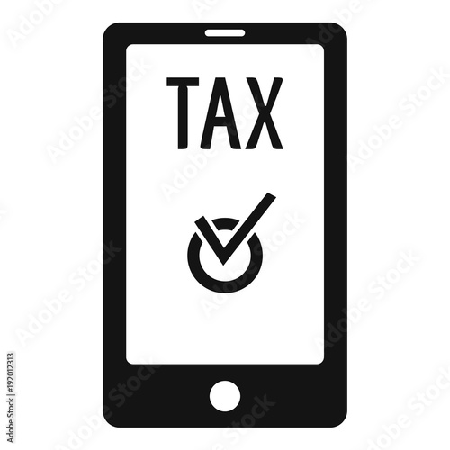 Payment tax icon. Simple illustration of payment tax vector icon for web