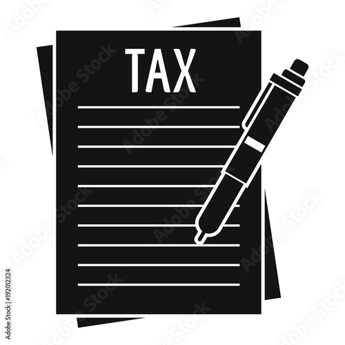 Income declaration icon. Simple illustration of income declaration vector icon for web