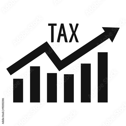 High tax icon. Simple illustration of high tax vector icon for web