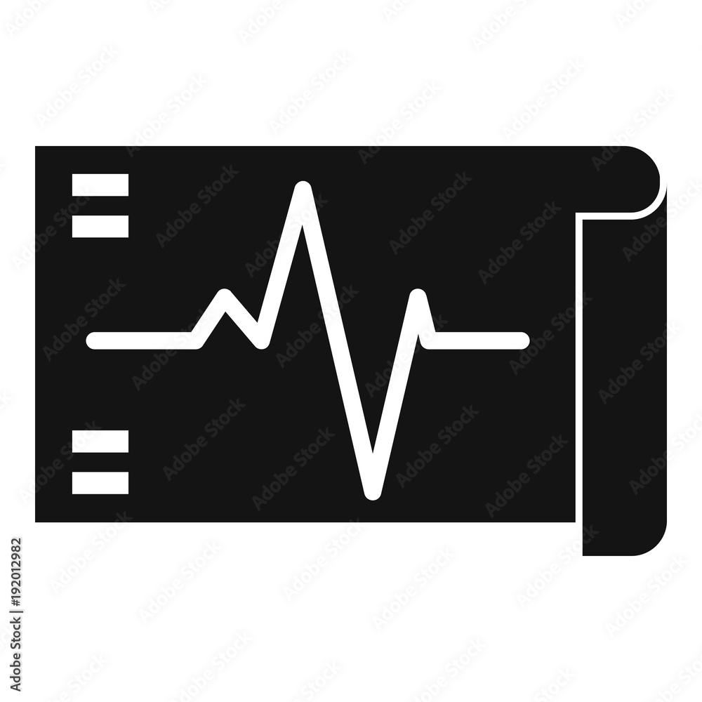 Electrocardiogram icon. Simple illustration of electrocardiogram vector icon for web Electrocardiogram icon. Simple illustration of electrocardiogram vector icon for web