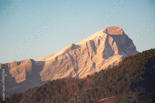 The sunny mountain