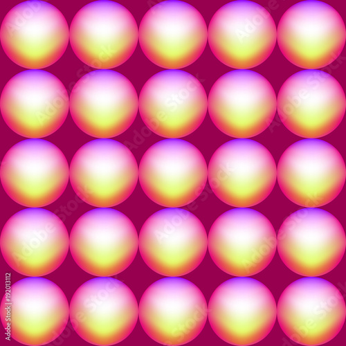Shiny balls. Abstract background, seamless repeat pattern.