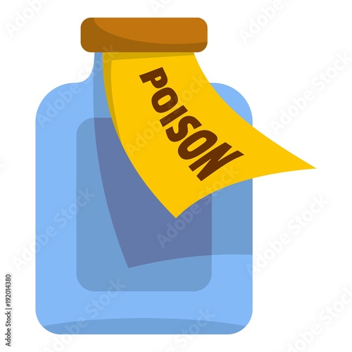 Poison icon. Cartoon illustration of poison vector icon for web