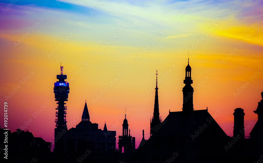Naklejka premium Mesmerising Sunset in London