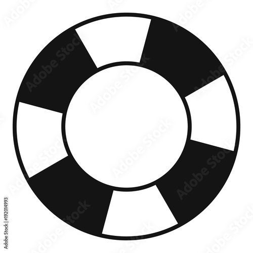 Lifebuoy icon. Simple illustration of lifebuoy vector icon for web