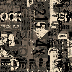 Handdoek met foto Graffiti patronen Abstract grunge graffiti vector patroon  © PrintingSociety