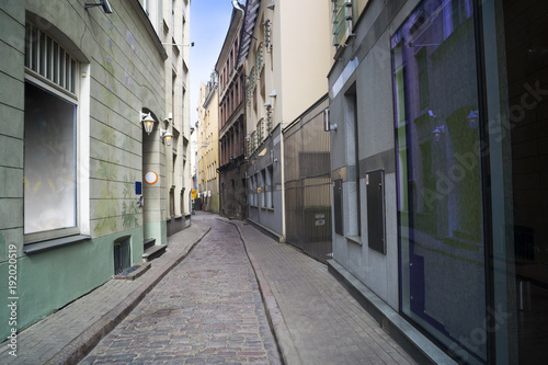 Fototapeta Naklejka Na Ścianę i Meble -  Streets of Riga old town.