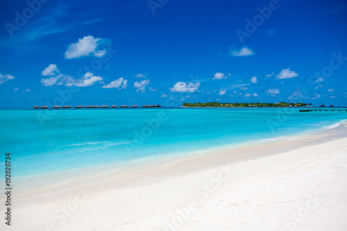 Beautiful sandy beach  Maldives