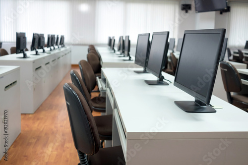 Computer Lab classroom for training skill software