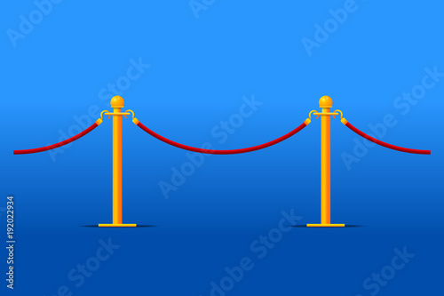Tiled stand barriers vector illustration.