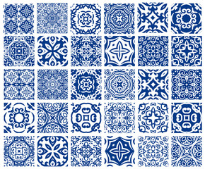 Keuken achterwand Portugese tegeltjes patronen Decoratieve tegelpatronen collectie  © amovitania