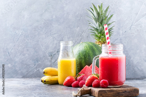 Watermelon and pineapple smoothie