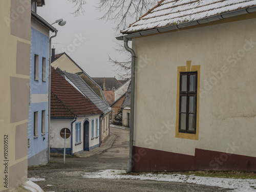 Lomnice nad Luznici old town with church photo