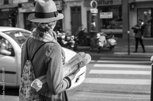 Photography Girl with Baguette