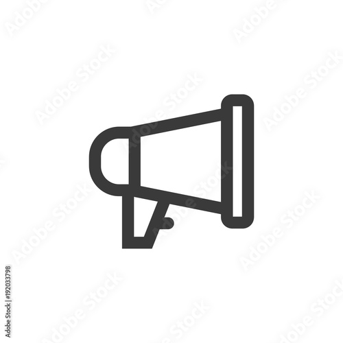 Valokuva Simple outline megaphone icon symbol