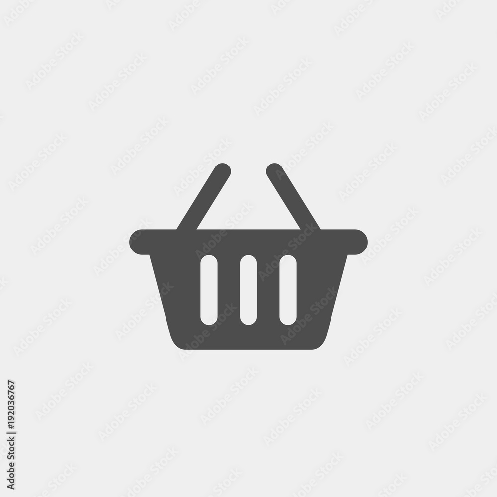 Basket flat vector icon. Buy flat vector icon Basket flat vector icon. Buy flat vector icon