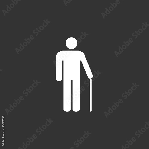 Man, Woman icon, toilet sign, restroom sign. Red/black on white background.  Flat design. Vector illustration.