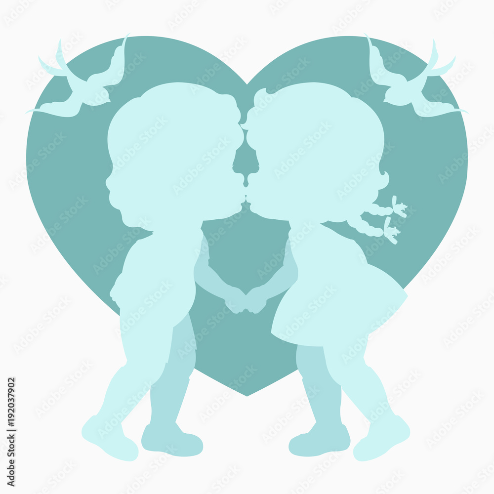 Clip art of two cute lovers & a heart in blue shades which can be used for creating your wallpapers, backgrounds, backdrop images, fabric patterns, clothing prints, labels, crafts & other projects Clip art of two cute lovers & a heart in blue shades which can be used for creating your wallpapers, backgrounds, backdrop images, fabric patterns, clothing prints, labels, crafts & other projects