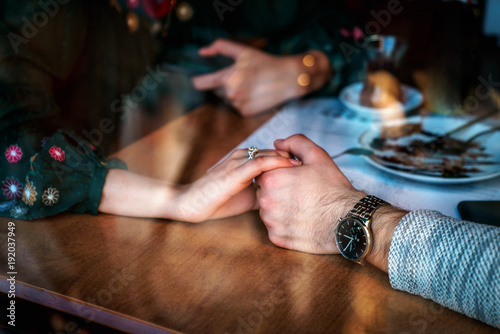Love. He and she. Hand in hand. Reciprocity