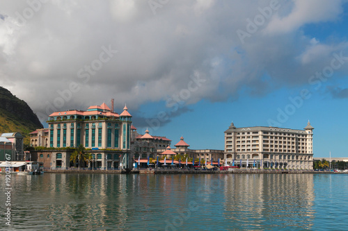 City and embankments. Port Louis, Mauritius photo