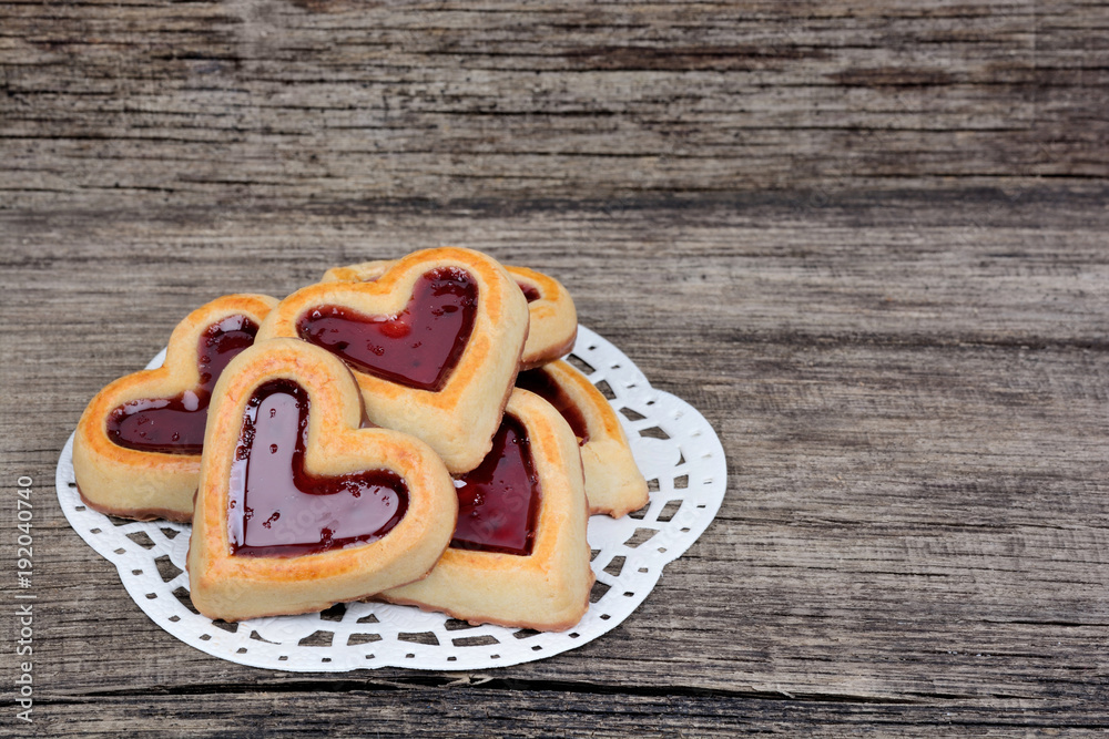 Heap of heart cookies Heap of heart cookies