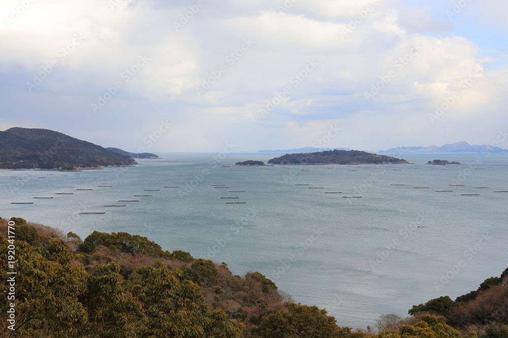 Seto inland sea in Hinase, Japan