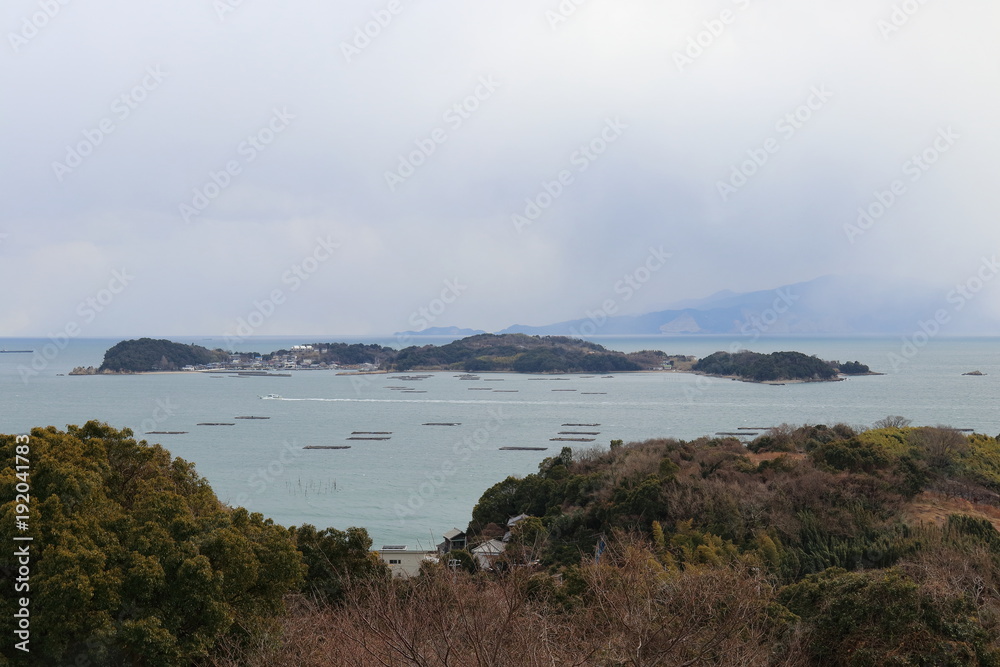 Seto inland sea in Hinase, Japan