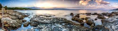 Beautiful landscape of Croatia, Croatia coast, sea and mountains. Panorama