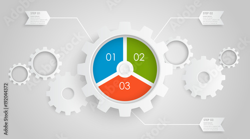 gear wheels info graphic
