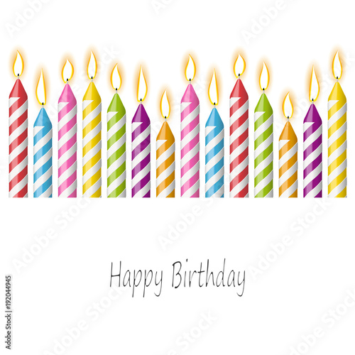 happy birthday candles