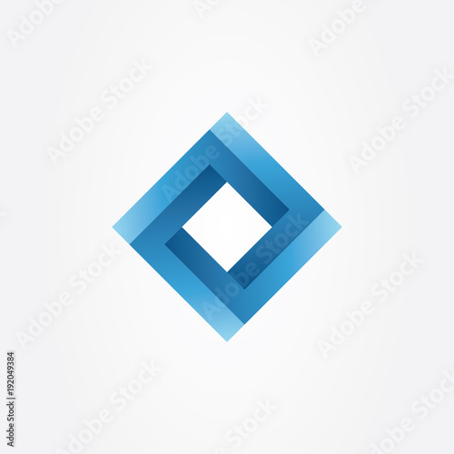 Square logo design template