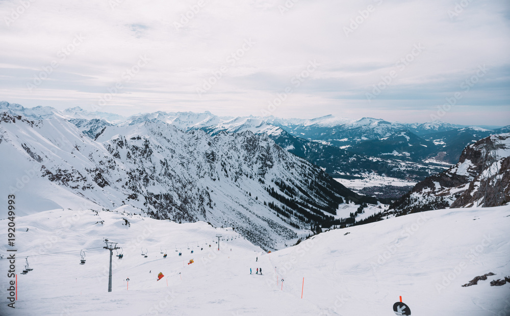 ski resort in the mountain, Alp, Germany