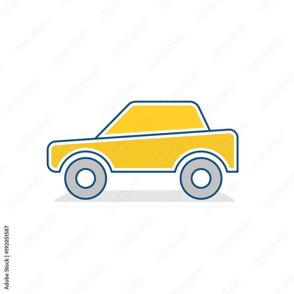 Auto icon. Car traffic sign. 